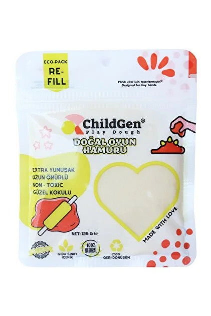 ChildGen 100% természetes gyurma visszazárható tasakban 125 gr (választható szín)
