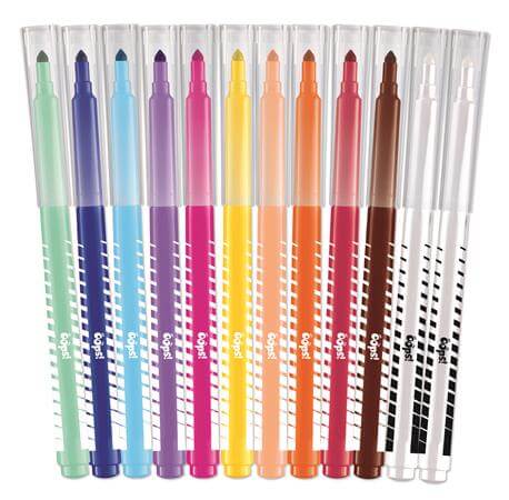 Filctoll készlet, 3,6 mm, törölhető, MAPED "Color`Peps Oops!", 10+2 különböző szín