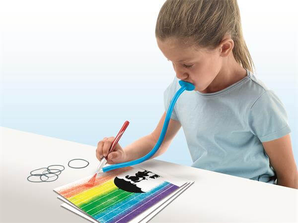 Fújós filctoll készlet, "Blow pen Art", pop