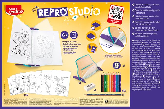 Kreatív rajzkészlet, tükörkép technika, MAPED CREATIV