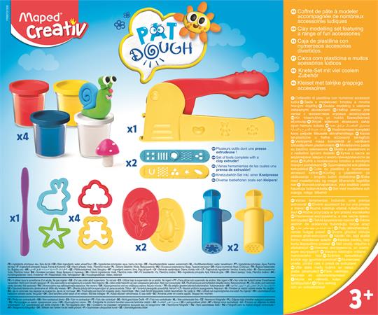 Gyurma és formázó készlet, 16 darabos, MAPED CREATIV "Pat Dough"