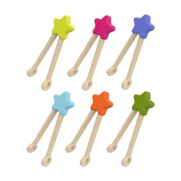 Fa finommotorika csipeszek - 6 darabos készlet