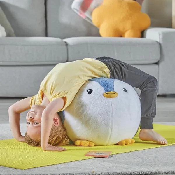 Yoga Ball Buddy with BubblePlush Penguin