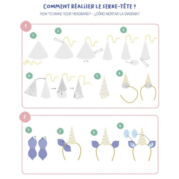 Unikornis hajráf készítő készlet