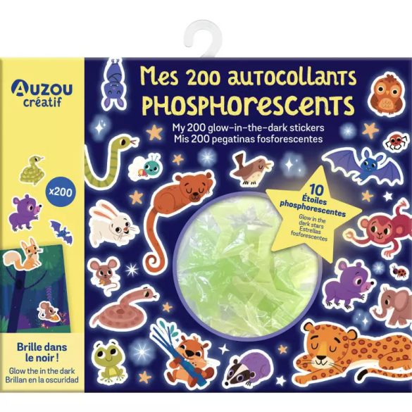 Sötétben világító matricacsomag 200 db-os