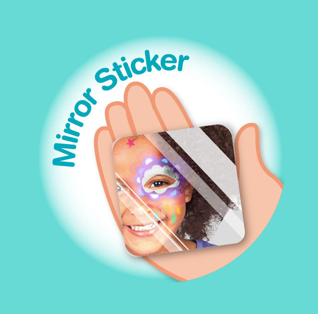 Arcfestő készlet stencillel, Csillagok