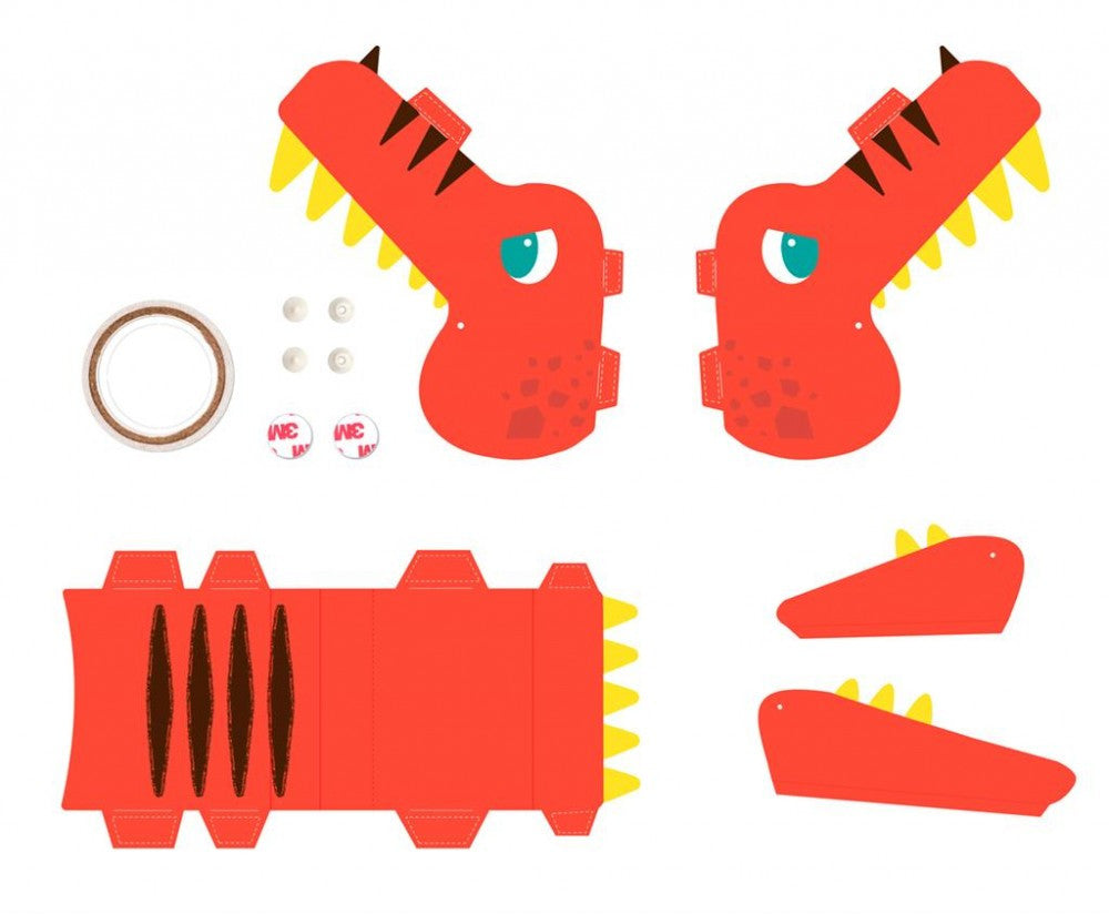 Dinoszaurusz jelmez készítő és színező készlet