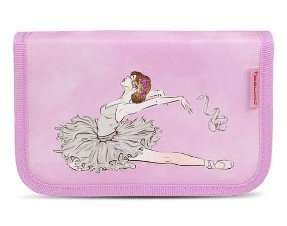 Tolltartó, klapnis, cipzáras, BELMIL "Ballerina", lila, balerina
