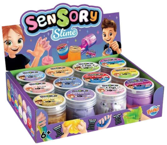 Szenzoros slime tégelyben