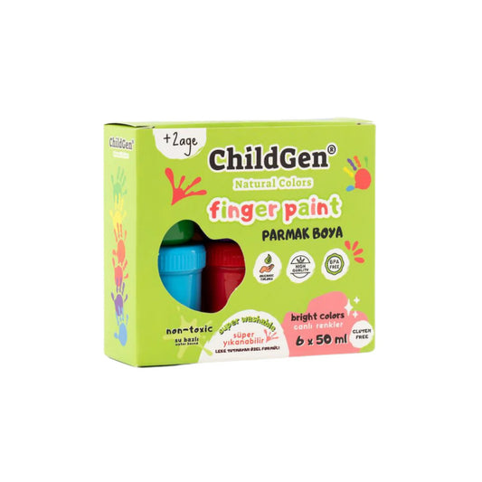 ChildGen kimosható ujjfestékek passztell színekben 3x350ml-es palackokban (Copy)