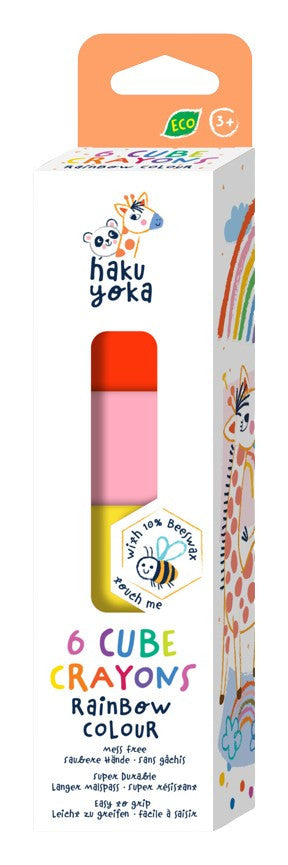 Marokkréta méhviaszos kockák 6 db-os, Szivárvány