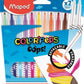 Filctoll készlet, 3,6 mm, törölhető, MAPED "Color`Peps Oops!", 10+2 különböző szín