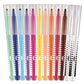 Filctoll készlet, 3,6 mm, törölhető, MAPED "Color`Peps Oops!", 10+2 különböző szín