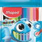 Filctoll készlet, 2 mm, kimosható, MAPED "Color`Peps Ocean", 12 különböző szín