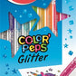 Filctoll készlet, 2,8 mm, csillámos, MAPED "Color`Peps Glitter", 10 különböző szín