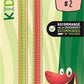 Írástanuló grafitceruza radírral, HB, háromszögletű, MAPED "Kidy Learn", 2