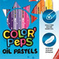 Olajpasztell kréta, MAPED "Color`Peps", 12 különböző szín