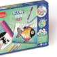 Fújós filctoll készlet, "Blow pen Art", pop