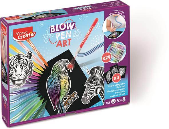 Fújós filctoll készlet, "Blow pen Basic"