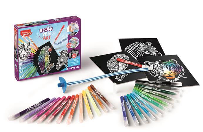 Fújós filctoll készlet, "Blow pen Basic"