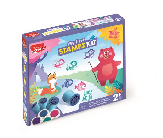 Nyomdázó készlet, állatok, MAPED CREATIV "Early Age My First Stamps Kit"