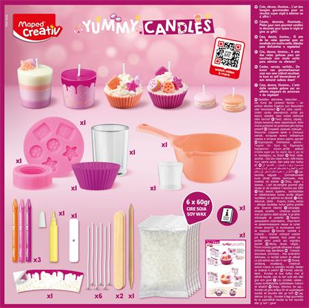 Gyertyakészítő készlet, sütemények, MAPED CREATIV "Yummy Candles"