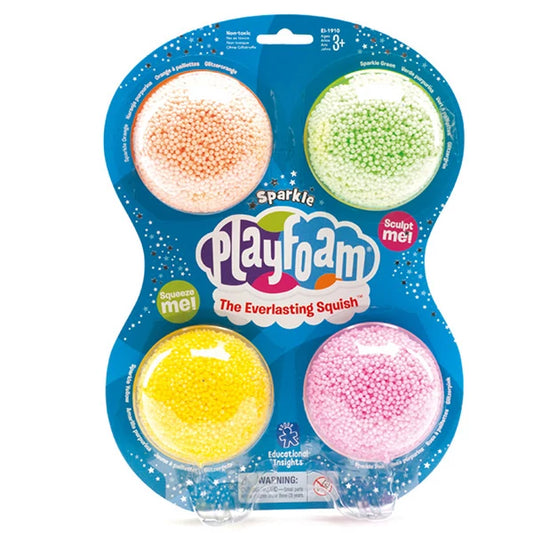 Playfoam® Csillám habgyurma (4 db-os csomag)