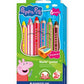 Színes ceruza készlet, hatszögletű, jumbo, STAEDTLER „Noris® junior 140", Peppa malac, 6 szín