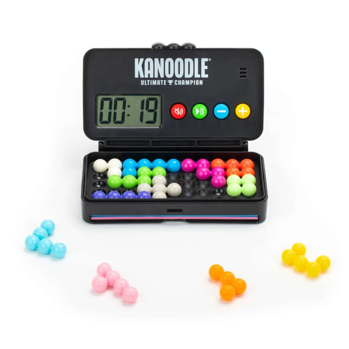 Kanoodle Ultimate Champion puzzle game with colorful pieces and digital timer – best seller worldwide, trending on TikTok #KanoodleChallenge