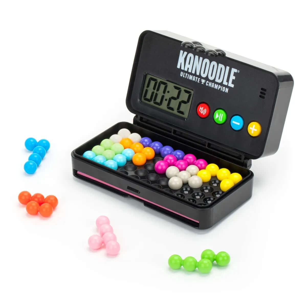 Kanoodle Ultimate Champion puzzle game with colorful pieces and built-in timer, inspired by the TikTok trend - best seller worldwide.