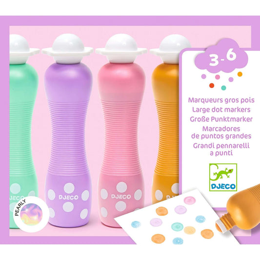 Marok filc készlet 4 gyöngyház színben - Pontozó színezés